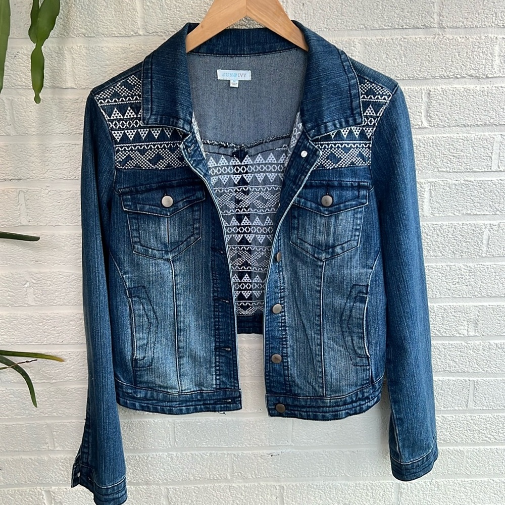 Embroidered Denim Jacket